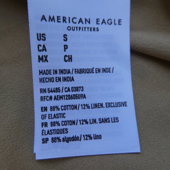 LiNeN CoTToN American Eagle Halter Maxi Dress Damask Smocked Tie Back Adj Straps - Picture 8 of 9